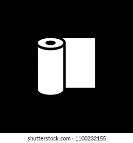 Paper roll vector icon