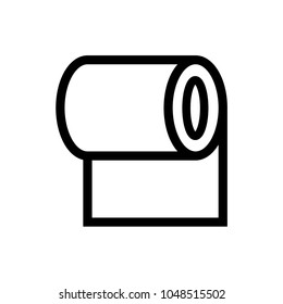 Paper roll vector icon, simple toilet paper symbol sign, modern vector illustration for web, mobile design