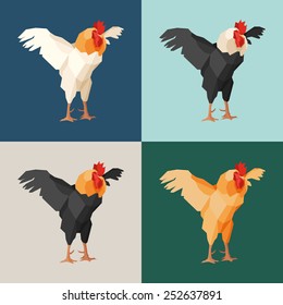 Paper roosters