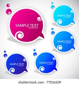 Paper round bubble for speech