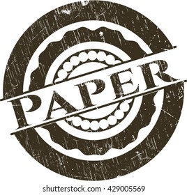 Papiergummidichtung mit Grunge-Textur