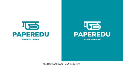 paper school vector logo design
