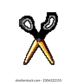 paper scissor cut game pixel art retro vector. bit paper scissor cut. old vintage illustration