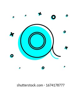 paper scotch icon. Simple thin line, outline, glyph, flat vector of education icons for ui and ux, website or mobile application