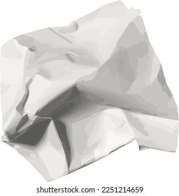 Papierschrott, einzelne Vektorgrafik.