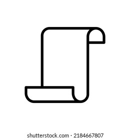 Paper script simple icon vector. Flat design.ai