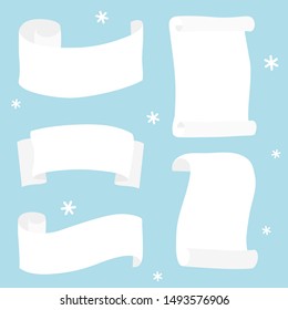 Paper scroll - Christmas set 