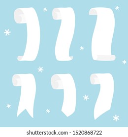 Paper scroll - Christmas set 