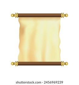 Paper scroll design isolated on white background. Vector illustration EPS 10.