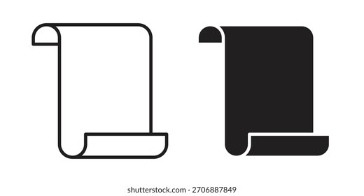 Colección de iconos de papel. iconos simples modernos para el Web