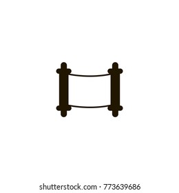 paper scroll icon. sign design