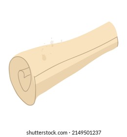 Paper scroll illustration isolated on white background