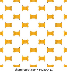 Paper scroll pattern. Cartoon illustration of paper scroll vector pattern for web
