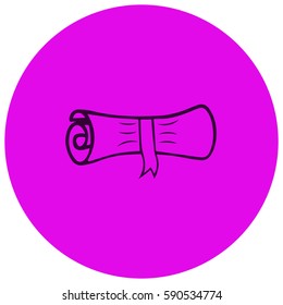 Paper scroll vector  icon