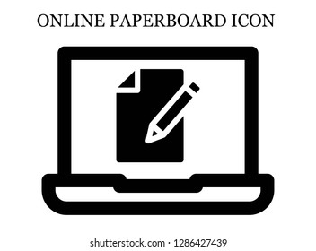 Paper search icon. Editable Paper search icon for web or mobile.