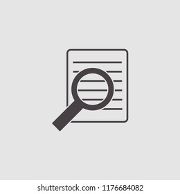 paper search icon illustration vector