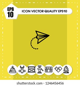 paper send icon vector