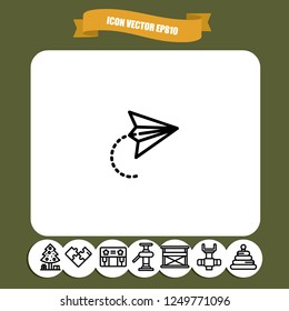 paper send icon vector