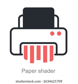 paper shader vector icon concept design