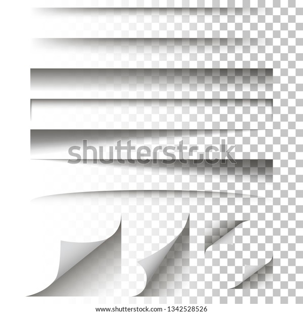 Paper\
shadow effect on a isolated background -\
vector