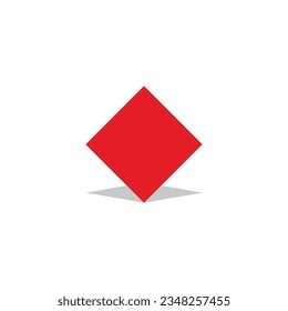 Paper, shadow geometric symbol simple logo vector