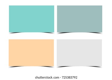 paper sheet or brochure mockup template with shadow for background