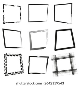 Paper sheet collection. Blank document stack. Vector note pages. White office supplies.