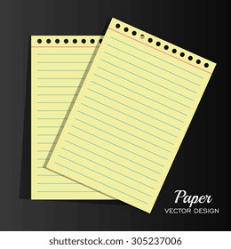 Paper sheet design, vector illustration eps 10.