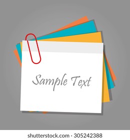 Paper sheet design, vector illustration eps 10.