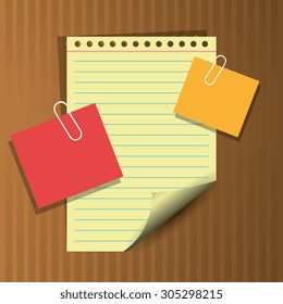 Paper sheet design, vector illustration eps 10.