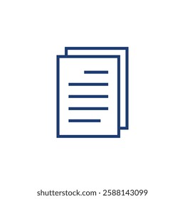 Paper Sheet Document Icon Vector Template