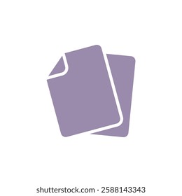 Paper Sheet Document Icon Vector Template