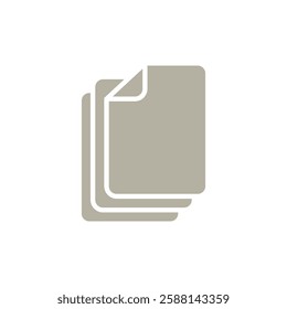 Paper Sheet Document Icon Vector Template