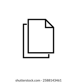 Paper Sheet Document Icon Vector Template
