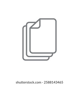 Paper Sheet Document Icon Vector Template