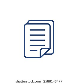 Paper Sheet Document Icon Vector Template