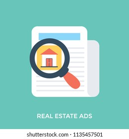 
Paper sheet embedded with house in magnifier lens, real estate searching
