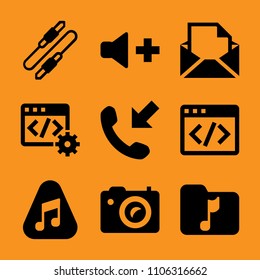 paper, sheet, equipment, smartphone, plastic and model icon vector set. Flat vector design with filled icons. Designed for web and software interfaces