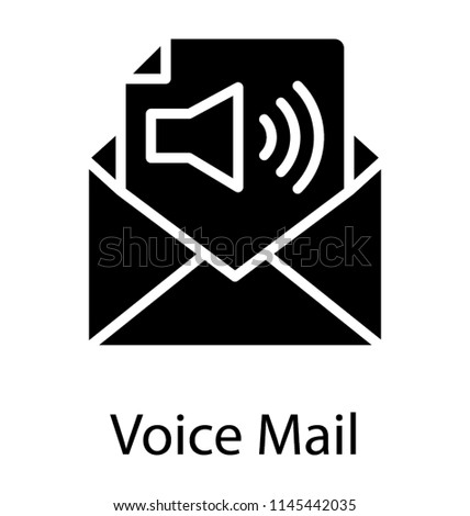 Paper sheet having audio speaker sign representing voicemail icon 