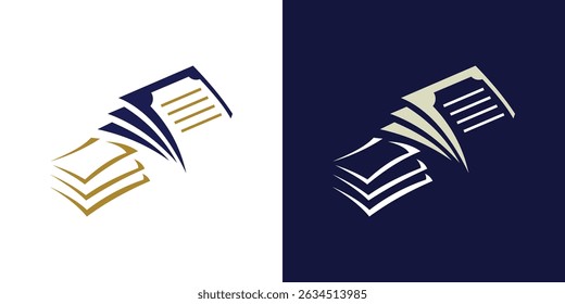 Paper sheet icon logo papers paperwork document isolated vector design