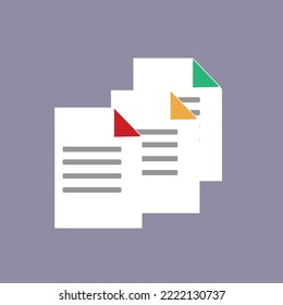 icono de hoja de papel para el nuevo símbolo de hoja de cálculo en documento de equipo aislado en fondo gris oscuro