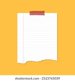 Paper sheet icon set in flat style. Note paper pieces vector illustration on isolated background. Sheets of note papers sign business concept.