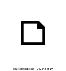 Paper Sheet Icon Simple Line Style Vector Perfect Web and Mobile Illustration