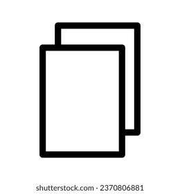 Paper Sheet Icon Vector Symbol Design Illustration