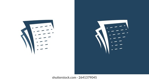 Paper sheet icon white archive file document page business office
