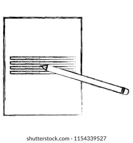 paper sheet with pencil