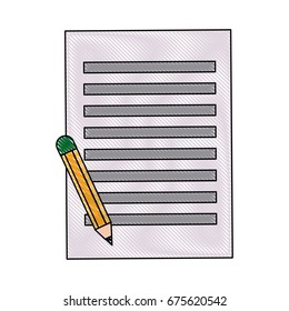paper sheet with pencil writing image