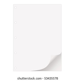 Paper sheet with a place for your text