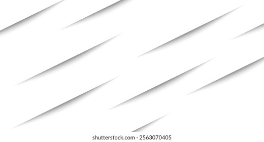 Paper sheet shadow effect. 3D line edge shape. Transparent realistic sheet dividers. Web banner vector drop soft shadows.	