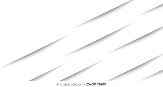 Paper sheet shadow effect. 3D line edge shape. Transparent realistic sheet dividers. Web banner vector drop soft shadows.	